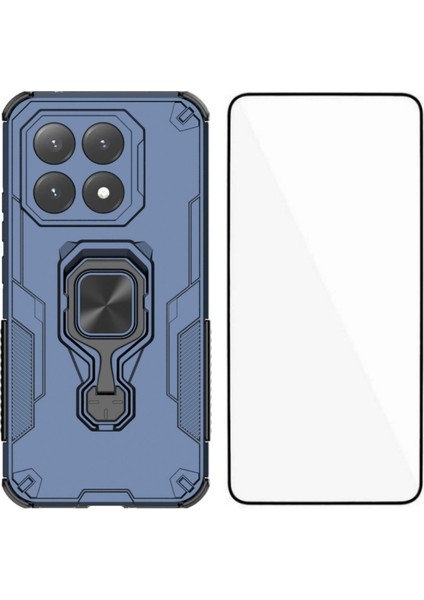 Xiaomi 15T Telefon Kılıfı Pc Tpu Arka Kapak Temperli Camlı Ayaklık (Yurt Dışından)