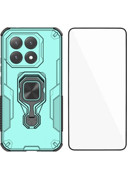 Xiaomi 15T Telefon Kılıfı Pc Tpu Arka Kapak Temperli Camlı Ayaklık (Yurt Dışından)