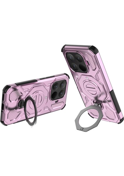 Xiaomi 15T Pro Manyetik Kılıf Döner Metal Ayaklı Darbeye Dayanıklı Pc + Tpu Telefon Arka Kapağı (Yurt Dışından) fiyatları