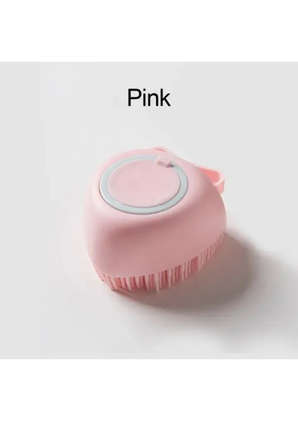 Yumuşak Silikon Yavru Temizleme Fırçası Evcil Hayvan Şampuanı Masajı Banyo Fırçası Banyo Yavru Temizleme Masajı Bakım Banyo Fırçası Renk: Açık Pembe B (Yurt Dışından)