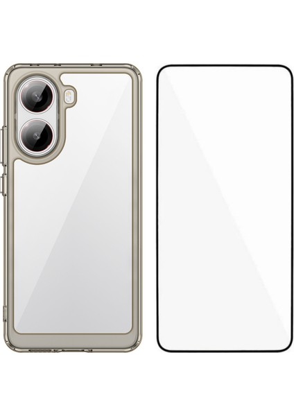 Xiaomi Poco X7 Pro Telefon Kılıfı Tpu Akrilik Kapak (Temperli Camlı) (Büyük Lens Deliği) (Yurt Dışından)