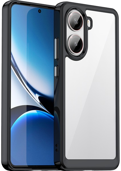 Xiaomi Poco X7 Pro Telefon Kılıfı Tpu Akrilik Kapaklı Temperli Cam (Büyük Lens Deliği) (Yurt Dışından) fiyatları