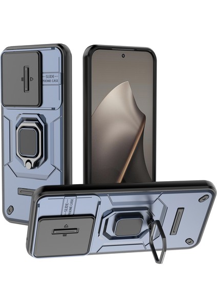 Xiaomi 15T Pc + Tpu Kickstand Telefon Koruyucu ve Lens Kapağı Için (Yurt Dışından)