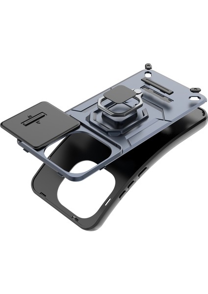 Xiaomi 15T Pc + Tpu Kickstand Telefon Koruyucu ve Lens Kapağı Için (Yurt Dışından) modelleri