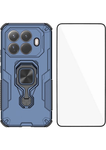 Xiaomi 15T Pro Telefon Kılıfı Pc Tpu Arka Kapak Temperli Camlı Destek Standı (Yurt Dışından)