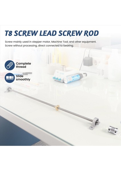 T8 8mm 500MM Kurşun Vidalı Çubuk Somun Yastık Bloğu Monte Cnc 3D Yazıcı Için Ayarlanmış (Yurt Dışından) fırsatları