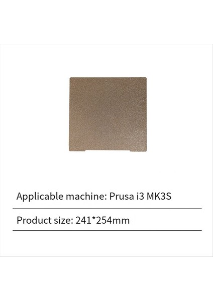 Prusa I3 Mk3/mk3/mk4 3D Yazıcı Aksesuarları Için Plaka Peı Sac 241X254MM Çift Taraflı Yay Çelik Sac (Yurt Dışından) modelleri