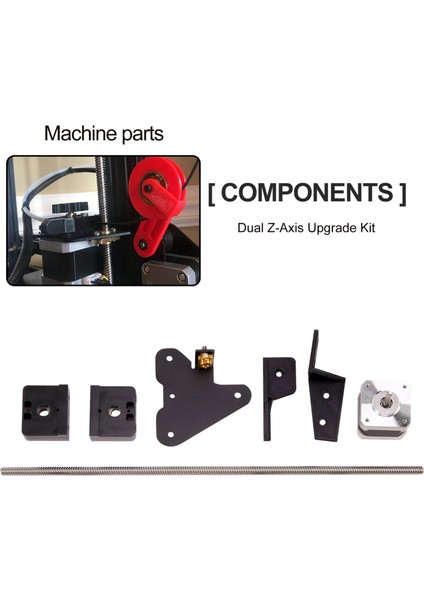 3D Yazıcı Aksesuarları Kırkırı Ender Için 3 Çift Z Eksen Yükseltme Kiti Ender 3 Pro 3D Yazıcı Parçaları (Yurt Dışından) fırsatları