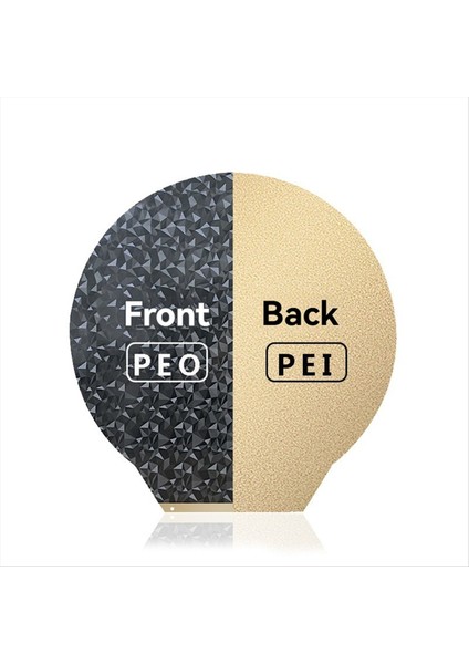 Flsun V400 309MM 3D Yazıcı Yapım Plakası Yuvarlak Dokulu Peı / Pürüzsüz Peo Manyetik Yay Çelik Esnek Yatak Peı Sayfa B (Yurt Dışından) fırsatları