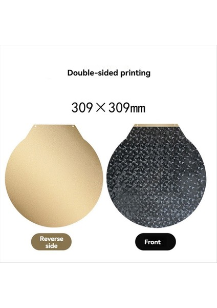 Flsun V400 309MM 3D Yazıcı Yapım Plakası Yuvarlak Dokulu Peı / Pürüzsüz Peo Manyetik Yay Çelik Esnek Yatak Peı Sayfa B (Yurt Dışından) indirimleri