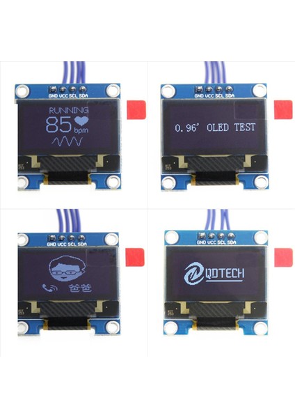 4x 0 96 Inç Iıc I2C Seri Gnd 128X64 OLED LCD LED Ekran Modülü SSD1306 Arduino Kit Beyaz Ekran (Yurt Dışından) indirimleri