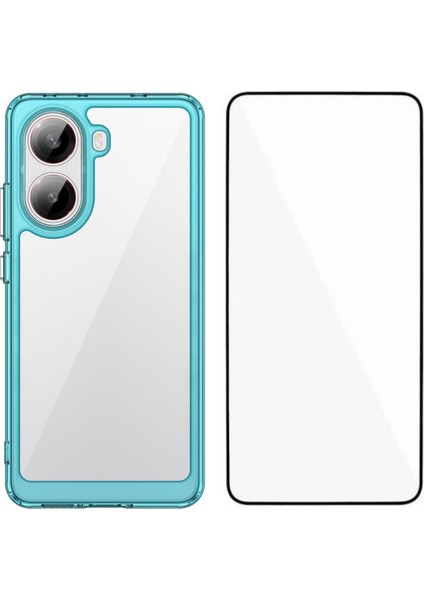 Xiaomi Poco X7 Pro Telefon Kılıfı Temperli Camlı (Büyük Lens Deliği) Tpu Akrilik Kapak (Yurt Dışından)