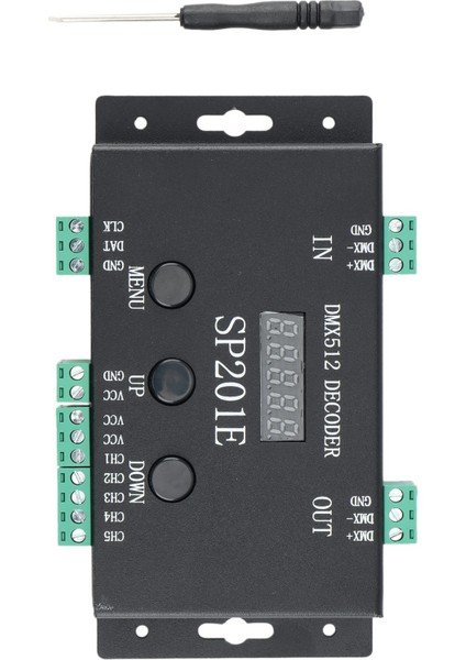 SP201E Rgb LED Pixels Strip Denetleyicisi DMX512 Decoder Çeşitli Ics ile Uyumlu 3072 Kanalı (Yurt Dışından)