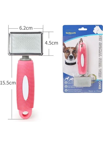 Dalı Evcil Hayvan Bakım Fırçası, Dökülmeyi Etkili Bir Şekilde Azaltan ve Kedi ve Dogcolor Üzerinde Düğümleri Ortadan Kaldıran Bir Evcil Hayvan Bakım Fırçası Pembe Trompet (Yurt Dışından)