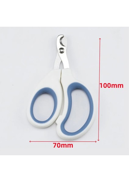 1pc Pet Tırnak Clippers Yarım Ay Şekli Paslanmaz Çelik Kediler Tırnak Makasları Küçük Evcil Evrensel Tırnak Makasları Kıta Karşıtı Malzemeler Renk: Beyaz Mavi (Yurt Dışından)