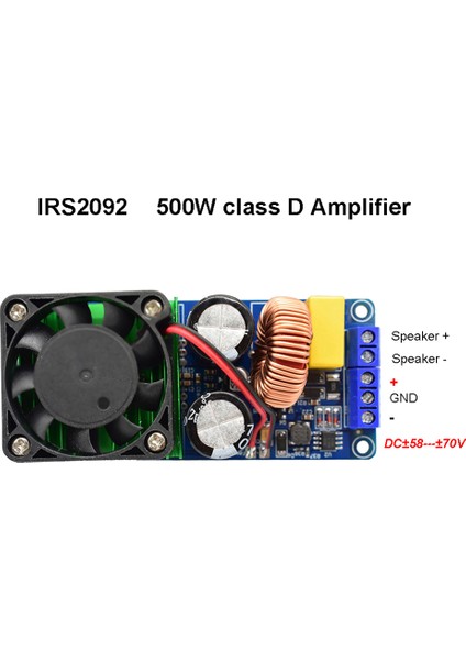 IRS2092 Yüksek Güçlü 500W Mono Kanal Hıfı Dijital Güç Amplifikatör Kartı Sınıf D Stage Güç Amplifikatör Kartı (Yurt Dışından) modelleri