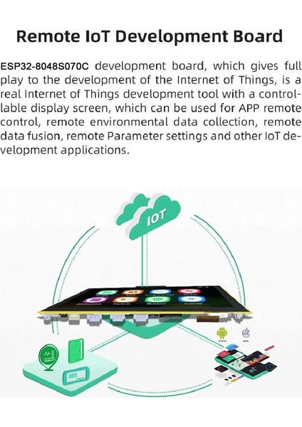 ESP32-S3 7 Inç 800X480 Tn Rgb LCD Tft Hmı 8m Psram 16M Flash Smart Display Mcu Wifi Bluetooth Modülü (Dokunmadan) (Yurt Dışından) indirimleri