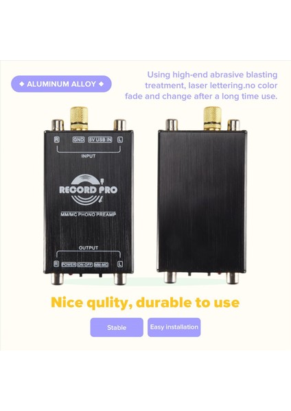 Mini mm Mc Fono Stage Preamp Preamp Vinil Kayıt Oynatı Turntable Preamper (Yurt Dışından) indirimleri