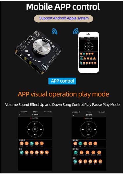 2x XY-AP100L 100WX2 Bluetooth 5 0 Stereo Amplifikatör Kart Aux USB Ses Kartı Dijital Güç Amplifikasyonu Ampifikador Dc 12V 24V (Yurt Dışından) fırsatları