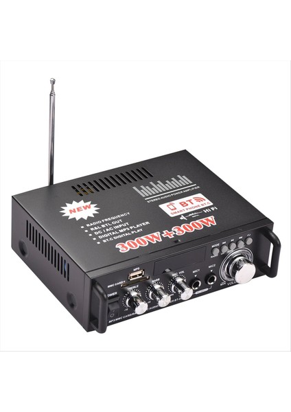 BT-298A Mini Ses Güç Amplifikatörü 2ch 300W+300W Araba Evi Bluetooth Dijital Ses Alıcı Amp Fm Radyo Eu Fişi (Yurt Dışından)