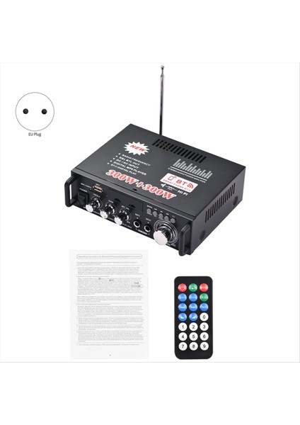 BT-298A Mini Ses Güç Amplifikatörü 2ch 300W+300W Araba Evi Bluetooth Dijital Ses Alıcı Amp Fm Radyo Eu Fişi (Yurt Dışından) fiyatları