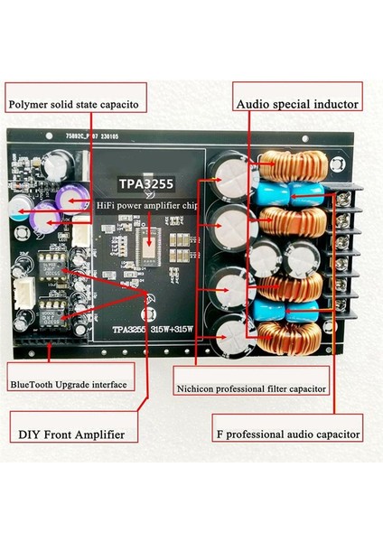 TPA3255 Ateş Hifi Dijital Amplifikatör Kart 315W+315W Yüksek Güç 2 0 Kanal Stereo Pbtl 600W Sınıf D Hıfı Amplifikatör (Yurt Dışından) modelleri