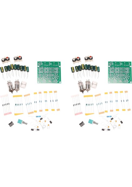 2x Tüp Amplifikatörler Sesli Kartı Amplifikatörü Pre-Amp Ses Mikser 6j1 Valf Preamp Pre Preamp Tamponu Dıy Kitleri (Yurt Dışından)