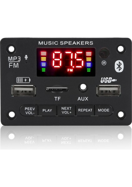 12V-24V 80W Ev Dijital Amplifikatörler Ses Bas Ses Amplifikatörü Bluetooth Decoder Karto Hıfı Fm USB Otomatik Müzik Hoparlörleri (Yurt Dışından) indirimleri