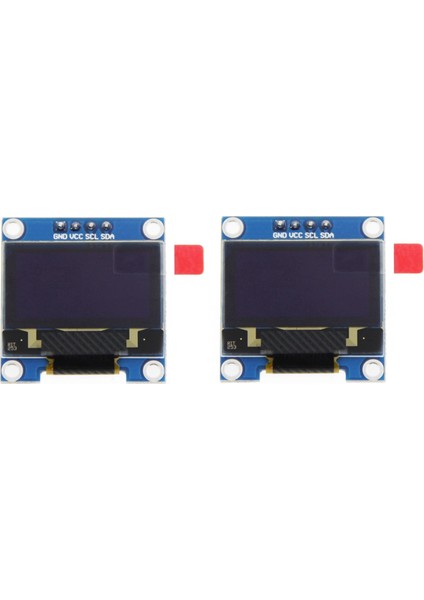 2x 0 96 Inç Iıc I2C Seri Gnd 128X64 OLED LCD LED Ekran Modülü SSD1306 Arduino Kit Mavi Ekran (Yurt Dışından)