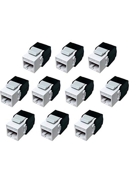 20 Pack CAT6A RJ45 Keystone Jack -Cat6 Uyumlu -180 Derece Toolless -Thernnet Duvar Kriko -CAT6A Ağ Bağlayıcı (Yurt Dışından) fiyatları