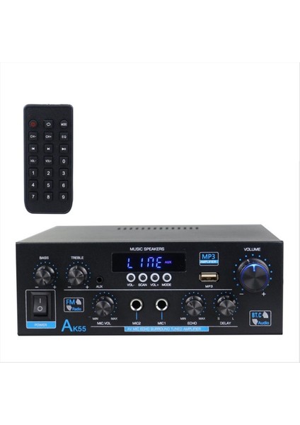 AK55 900W Ana Güç Amplifikatörü 2 0 Kanal Bluetooth 5 0 Hıfı Dijital Stereo Ses Amplifikatörü 2 0 450W Subwoofer Us Fişi (Yurt Dışından) indirimleri