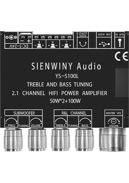 YS-S100L 2 1 Kanal Bluetooth Ses Amplifikatör Kartı Modülü 50X2+100W (Yurt Dışından) fiyatları