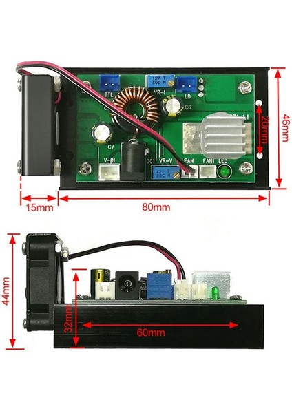 Kırmızı/yeşil/mavi Evrensel Yüksek Güçlü Lazer Diyot Sabit Akım Sürücü Akımı ve Voltaj Ayarlanabilir Ttl Modülasyonu (Yurt Dışından) indirimleri