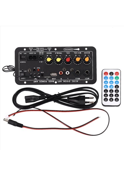 2x Dijital Bluetooth Stereo Amplifikatör Kart Subwoofer Çift Mikrofon Karaoke Karaoke Amplifikatörler 8-12 Inç Hoparlör Ab Fişi (Yurt Dışından) fiyatları