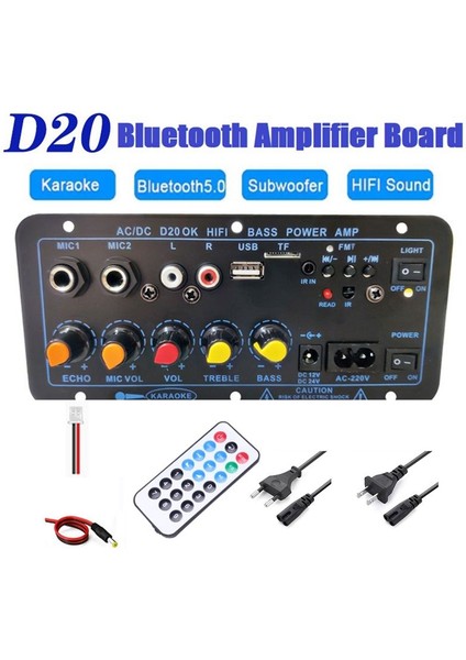 Bluetooth Amplifikatör Kartı Hıfı Bas Amplifikatör Subwoofer Ses Karaoke Amplifikatör Kartı Hoparlör Anakart (Abd Fişi) (Yurt Dışından) fırsatları