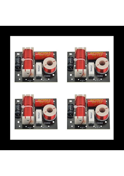 4x ES302 2 Yol Ses Hoparlör Crossover Treble+Bas Frekans Bölücü Crossovers Hoparlör Filtreleri Ev Sineması Için Dıy (Yurt Dışından)