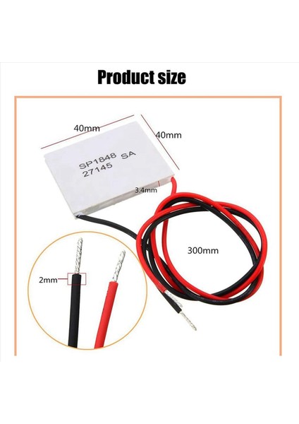 10PCS 40X40MM Termoelektrik Jeneratörü SP1848-27145 Peltier Teg Modülü (Yurt Dışından) fırsatları