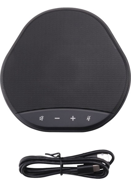 USB Konferansı Mikrofon Hoparlör 360 ° Çok Yönlü Sesli Pikap Pc Bilgisayar Mikrofonu Gürültü Azaltma Ev Ofisi (Yurt Dışından)