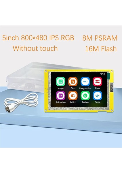 ESP32-S3 5 Inç IPS 800X480 Rgb LCD Tft Ekran Modülü Hmı 8m Psram 16M Flash Wifi Bt Akıllı Ekran Mcu (Dokunmadan) (Yurt Dışından) indirimleri
