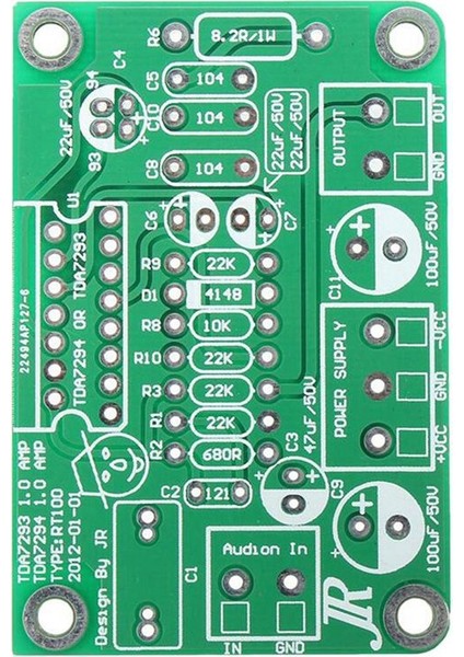 3x TDA7294 80W 100W Mono Ses Amp Amplifikatör Kartı DC30V-40V Kitler TDA7293 Yeşil (Yurt Dışından) indirimleri
