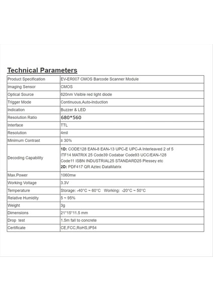 2d Ttl Gömülü Barkod Modülü Mini Gömülü Tarama Modülü USB/RS232/TTL Tarama Modülü (Yurt Dışından) indirimleri