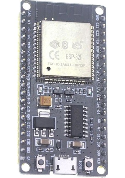 ESP32F Modül Geliştirme Kurulu CH340 Sürücü Kablosuz Wifi Bluetooth Geliştirme Kurulu Çift Çekirdek Cpu ESP-32F Modülü (Yurt Dışından) fiyatları