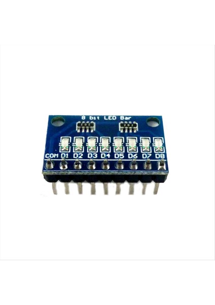1pcs 3 3V 5V 8 Bit Mavi Ortak Katot LED Gösterge Modülü Dıy Kiti Arduino Nano Uno Ahududu Pi 4 Nodemcu V3 (Yurt Dışından)