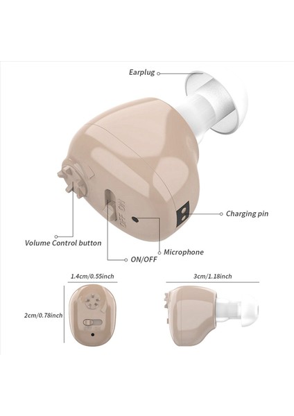 Işitme Kaybı Için Yaşlı Ses Amplifikatörü Için 2x Şarj Edilebilir Işitme Cihazı Işitme Amplifikatörü Dijital Kulak Işitme Cihazı (Yurt Dışından) indirimleri