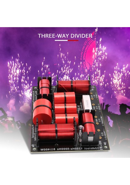 400W 3 Yolu Crossover Bölücü Hifi Tweeter Woofer Hoparlör Crossover 1250H/5000Hz Yüksek Perdeli Korumalı (Yurt Dışından) fırsatları