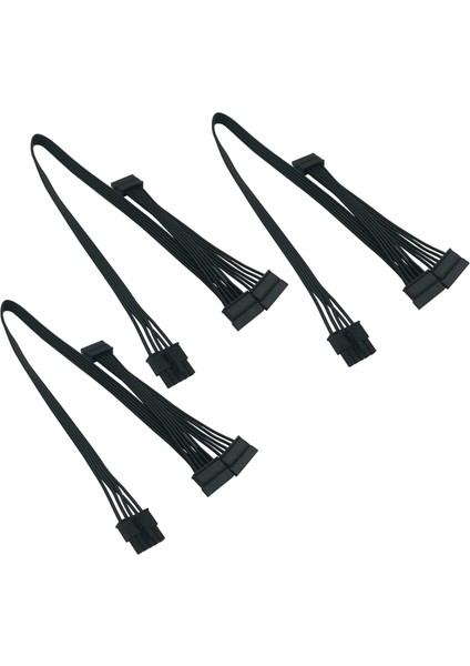 3x 5 Pin - 3 Sata Sabit Sürücü HDD Güç Kablosu Yalnızca Soğutucu Master V550 V650 V750 V1000 Modüler Güç Kaynağı (Yurt Dışından)