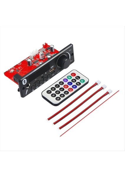 160W Amplifikatör Bluetooth 5 0 Dıy Mp3 Kod Çözücü Kartı Ses Oynatıcısı 12V Mp3 Pansiyon Arabası Fm Radyo Modülü Tf USB Mıc Kayıt (B) (Yurt Dışından)