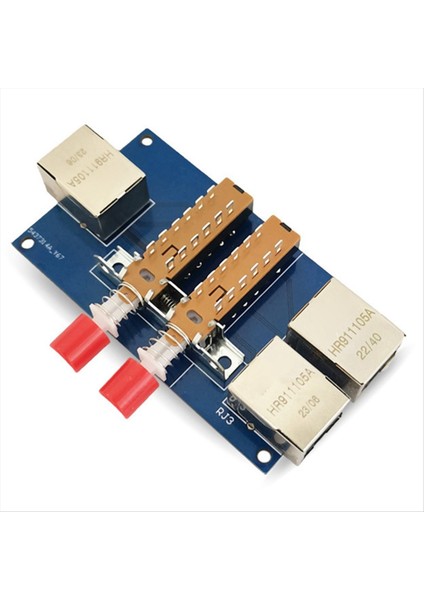 Ağ Bağlantı Noktası Anahtarlayıcı 2-Port RJ45 Dahili ve Harici Anahtarlayıcı Kablo Geniş Bant 2-1-Out Network Port Splitter Modülü (Yurt Dışından)