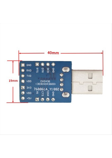 Usb-Ttl Dönüştürücü Çok Fonksiyonlu Taşınabilir CH343G USB V2 0 ile Uyumlu Usbto Seri Modülü (Yurt Dışından) modelleri