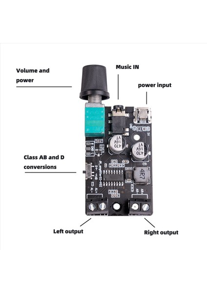 2x Dıy Yüksek Güçlü Stereo Amplifikatör Kartı LTK5328 Ses Amplifikatör Modülü 5V Sınıf D Amplifikatör (Yurt Dışından) modelleri